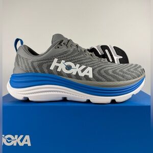 Hoka One One, Gaviota 5, Men's Size 12D , Light Grey/Blue Brand New